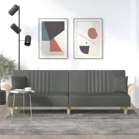 Sofá cama con reposabrazos tela gris oscuro de vidaXL, Sofás - Ref: Foro24-351888, Precio: 295,14 €, Descuento: %