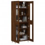 Aparador alto madera contrachapada marrón roble 69,5x34x180 cm de vidaXL, Aparadores - Ref: Foro24-3198264, Precio: 157,12 €,...