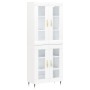 Aparador alto madera contrachapada blanco 69,5x34x180 cm de vidaXL, Aparadores - Ref: Foro24-3198257, Precio: 165,99 €, Descu...