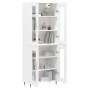 Aparador alto madera contrachapada blanco 69,5x34x180 cm de vidaXL, Aparadores - Ref: Foro24-3198257, Precio: 165,99 €, Descu...