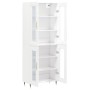 Aparador alto madera contrachapada blanco 69,5x34x180 cm de vidaXL, Aparadores - Ref: Foro24-3198257, Precio: 165,99 €, Descu...