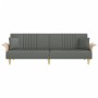 Sofá cama con reposabrazos tela gris oscuro de vidaXL, Sofás - Ref: Foro24-351888, Precio: 303,54 €, Descuento: %