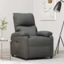Sillón reclinable eléctrico de tela gris oscuro de vidaXL, Sillones - Ref: Foro24-3073824, Precio: 238,37 €, Descuento: %