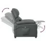 Sillón reclinable eléctrico de tela gris oscuro de vidaXL, Sillones - Ref: Foro24-3073824, Precio: 238,37 €, Descuento: %