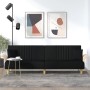 Sofá cama con reposabrazos tela negro de vidaXL, Sofás - Ref: Foro24-351889, Precio: 332,60 €, Descuento: %
