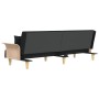 Sofá cama con reposabrazos tela negro de vidaXL, Sofás - Ref: Foro24-351889, Precio: 332,60 €, Descuento: %