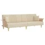 Schlafsofa mit Armlehnen aus cremefarbenem Stoff von vidaXL, Sofas - Ref: Foro24-351890, Preis: 276,44 €, Rabatt: %