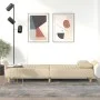 Schlafsofa mit Armlehnen aus cremefarbenem Stoff von vidaXL, Sofas - Ref: Foro24-351890, Preis: 276,44 €, Rabatt: %