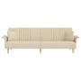 Schlafsofa mit Armlehnen aus cremefarbenem Stoff von vidaXL, Sofas - Ref: Foro24-351890, Preis: 276,44 €, Rabatt: %