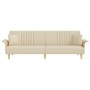 Sofá cama con reposabrazos tela color crema de vidaXL, Sofás - Ref: Foro24-351890, Precio: 281,07 €, Descuento: %
