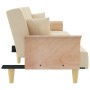 Sofá cama con reposabrazos tela color crema de vidaXL, Sofás - Ref: Foro24-351890, Precio: 281,07 €, Descuento: %