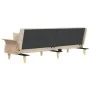 Schlafsofa mit Armlehnen aus cremefarbenem Stoff von vidaXL, Sofas - Ref: Foro24-351890, Preis: 276,44 €, Rabatt: %