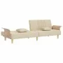 Schlafsofa mit Armlehnen aus cremefarbenem Stoff von vidaXL, Sofas - Ref: Foro24-351890, Preis: 276,44 €, Rabatt: %