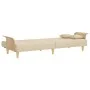 Schlafsofa mit Armlehnen aus cremefarbenem Stoff von vidaXL, Sofas - Ref: Foro24-351890, Preis: 276,44 €, Rabatt: %
