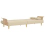 Sofá cama con reposabrazos tela color crema de vidaXL, Sofás - Ref: Foro24-351890, Precio: 281,07 €, Descuento: %