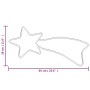 Figuras estrella de Navidad 48 LED 3 uds blanco cálido 65x28 cm en Decoración Festiva y Estacional | Comprar online en Foru.es