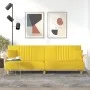 Sofá cama con reposabrazos tela amarillo claro by vidaXL, Sofas - Ref: Foro24-351891, Price: 255,06 €, Discount: %