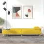 Sofá cama con reposabrazos tela amarillo claro by vidaXL, Sofas - Ref: Foro24-351891, Price: 255,06 €, Discount: %