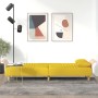 Sofá cama con reposabrazos tela amarillo claro de vidaXL, Sofás - Ref: Foro24-351891, Precio: 258,94 €, Descuento: %