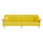 Sofá cama con reposabrazos tela amarillo claro de vidaXL, Sofás - Ref: Foro24-351891, Precio: 258,94 €, Descuento: %