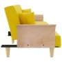 Sofá cama con reposabrazos tela amarillo claro by vidaXL, Sofas - Ref: Foro24-351891, Price: 255,06 €, Discount: %