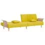 Sofá cama con reposabrazos tela amarillo claro by vidaXL, Sofas - Ref: Foro24-351891, Price: 255,06 €, Discount: %