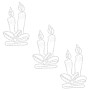 Figuras de velas de Navidad con 144 LEDs 3 uds 70x42 cm en Decoración Festiva y Estacional | Comprar online en Foru.es