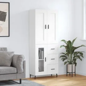 Aparador alto madera contrachapada blanco 69,5x34x180 cm de vidaXL, Aparadores - Ref: Foro24-3199953, Precio: 171,42 €, Descu...