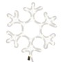Figura de Navidad de copo de nieve con LED 2 piezas 27x27 cm en Decoración Festiva y Estacional | Comprar online en Foru.es