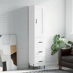 Aparador alto madera contrachapada blanco 34,5x34x180 cm de vidaXL, Aparadores - Ref: Foro24-3200201, Precio: 128,22 €, Descu...