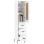 Tall white plywood sideboard 34.5x34x180 cm by vidaXL, Sideboards - Ref: Foro24-3200201, Price: 128,22 €, Discount: %