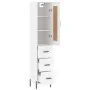 Tall white plywood sideboard 34.5x34x180 cm by vidaXL, Sideboards - Ref: Foro24-3200201, Price: 128,22 €, Discount: %