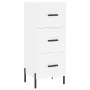 Hohes weißes Sperrholz-Sideboard 34,5 x 34 x 180 cm von vidaXL, Sideboards - Ref: Foro24-3200201, Preis: 128,22 €, Rabatt: %