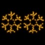 Figura de Navidad de copo de nieve con LED 2 piezas 38x37 cm en Decoración Festiva y Estacional | Comprar online en Foru.es