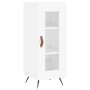 Aparador alto madera contrachapada blanco brillo 34,5x34x180 cm de vidaXL, Aparadores - Ref: Foro24-3200363, Precio: 106,58 €...