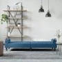 Sofá cama con reposabrazos terciopelo azul de vidaXL, Sofás - Ref: Foro24-351893, Precio: 286,41 €, Descuento: %