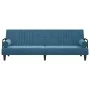 Sofá cama con reposabrazos terciopelo azul de vidaXL, Sofás - Ref: Foro24-351893, Precio: 286,41 €, Descuento: %
