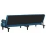 Sofá cama con reposabrazos terciopelo azul de vidaXL, Sofás - Ref: Foro24-351893, Precio: 286,41 €, Descuento: %