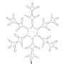 Figura de Navidad de copo de nieve con LED 2 piezas 59x59 cm en Decoración Festiva y Estacional | Comprar online en Foru.es
