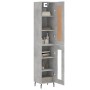 Aparador de madera contrachapada gris hormigón 34,5x34x180 cm de vidaXL, Aparadores - Ref: Foro24-3200405, Precio: 101,24 €, ...