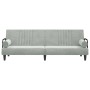 Sofá cama con reposabrazos terciopelo gris claro de vidaXL, Sofás - Ref: Foro24-351894, Precio: 266,24 €, Descuento: %