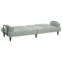 Sofá cama con reposabrazos terciopelo gris claro de vidaXL, Sofás - Ref: Foro24-351894, Precio: 261,59 €, Descuento: %