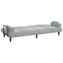 Sofá cama con reposabrazos terciopelo gris claro de vidaXL, Sofás - Ref: Foro24-351894, Precio: 266,24 €, Descuento: %