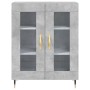Aparador alto madera contrachapada gris hormigón 69,5x34x180 cm de vidaXL, Aparadores - Ref: Foro24-3198261, Precio: 158,52 €...