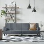 Sofá cama con reposabrazos terciopelo gris oscuro de vidaXL, Sofás - Ref: Foro24-351895, Precio: 278,25 €, Descuento: %