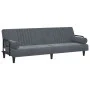 Sofá cama con reposabrazos terciopelo gris oscuro de vidaXL, Sofás - Ref: Foro24-351895, Precio: 278,25 €, Descuento: %