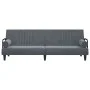 Sofá cama con reposabrazos terciopelo gris oscuro de vidaXL, Sofás - Ref: Foro24-351895, Precio: 278,25 €, Descuento: %
