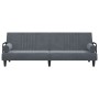 Sofá cama con reposabrazos terciopelo gris oscuro de vidaXL, Sofás - Ref: Foro24-351895, Precio: 311,28 €, Descuento: %