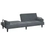 Sofá cama con reposabrazos terciopelo gris oscuro de vidaXL, Sofás - Ref: Foro24-351895, Precio: 278,25 €, Descuento: %