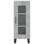 Aparador de madera contrachapada gris hormigón 34,5x34x180 cm de vidaXL, Aparadores - Ref: Foro24-3200413, Precio: 104,31 €, ...